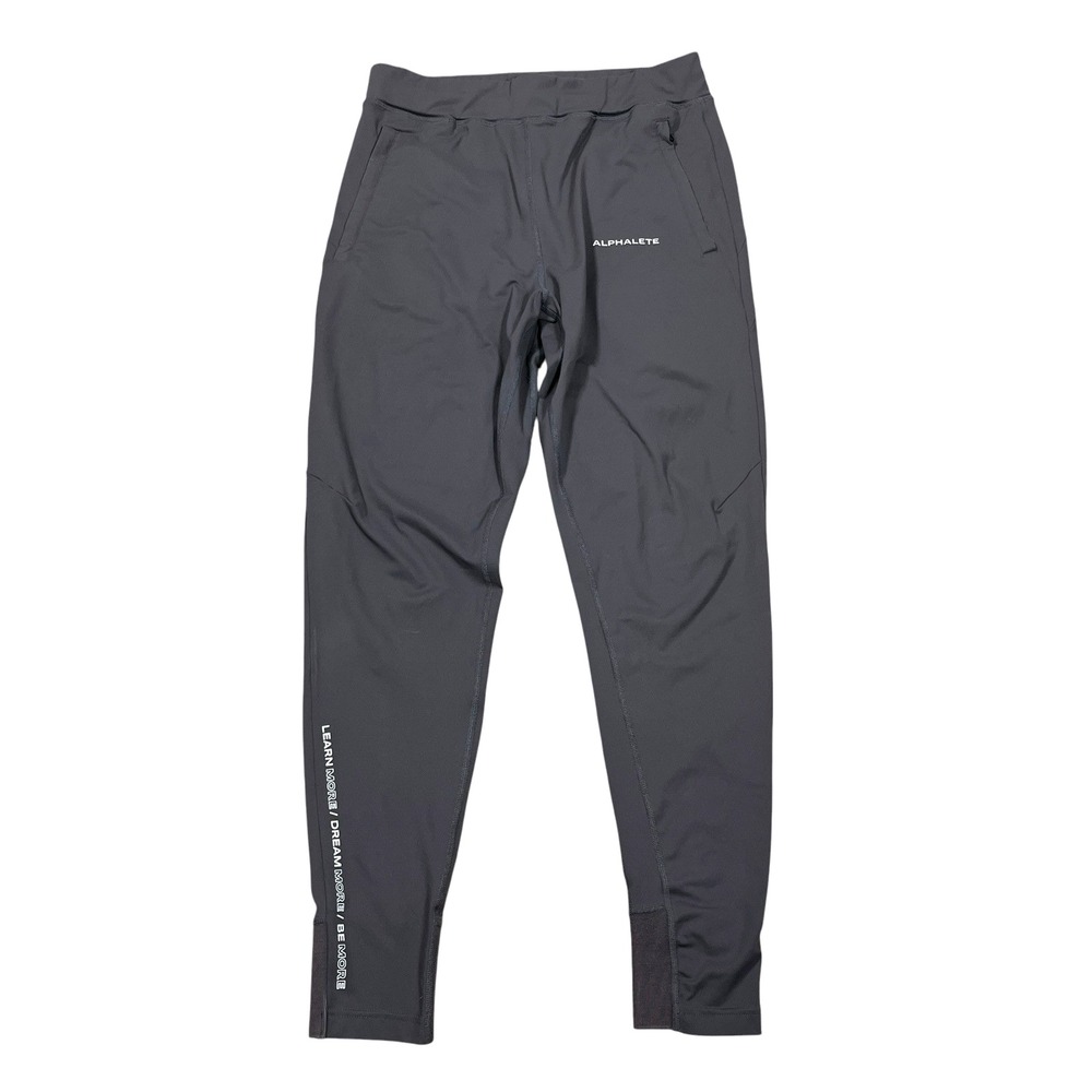 Alphalete Joggers Mens M Grey Performance Stretch Gym Workout Training Running